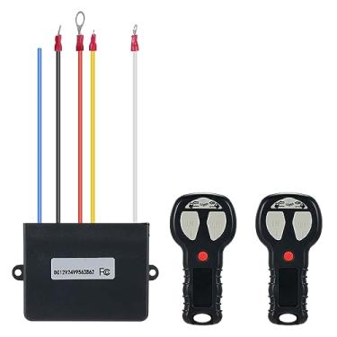 Imagem de Kit Universal de Controle Remoto Sem Fio para Guincho 12V Caminhão ATV SUV Duty Pesado Instalação Fácil 50M Interruptor
