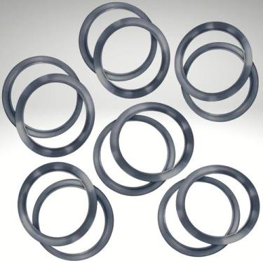 Imagem de KIT 6 PÇS Escotilha Visor para porta Furo 30cm Aluminio Escovado Acaba