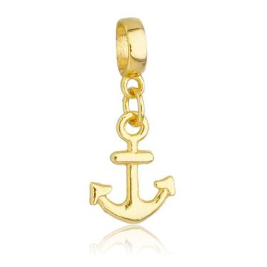 Imagem de Berloques Mar Praia Banhado a Ouro 18k - Work Semijoias, Âncora