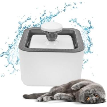 Imagem de Fonte Bebedouro Automático para Gatos e Cães 2,5L – Água Fresca, Filtro de Carvão, Silenciosa e USB Bivolt