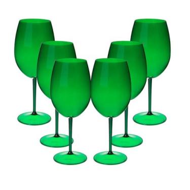 Imagem de Taça De Vinho 600ml Acrílico Cristal 24 Unidades Taças Vinho - NEOPLAS