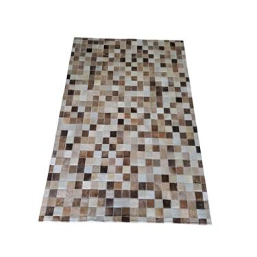 Imagem de Tapete de Couro Natural Vaca 2,00 x 1,50m (Bege Champanhe)