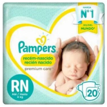 Imagem de Fralda Pampers Recém Nascido Premium Care, RN com 20un