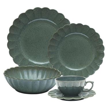 Imagem de Aparelho De Jantar 20 Peças Flora Hortência Oxford