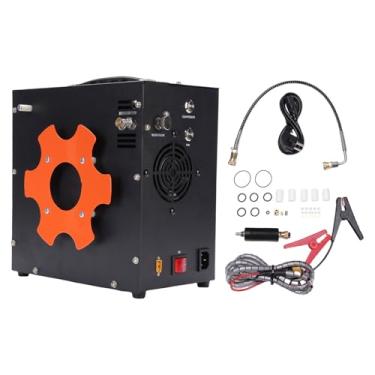 Imagem de Cosiki Compressor de Ar do Carro 12v, Bomba Elétrica Portátil Com Desligamento Automático para Pneu Bola Anel de Natação Mergulho Bicicleta Motocicleta (Plugue UE 220V)