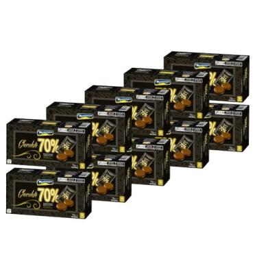 Imagem de Pastilhas de Chocolate, Montevérgine, 70% Cacau, 10 Caixas 70 g