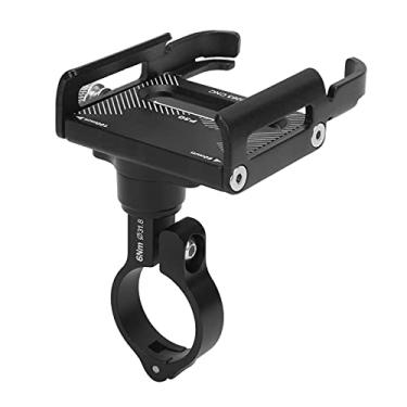 Imagem de KIMISS Adequado para Suporte de Telefone Móvel para Bicicleta de Liga de Alumínio P30 - Suporte de Montagem de Celular de Bicicleta Ajustável para Guidões de 31,8 Mm - Universal Seguro para Telefone