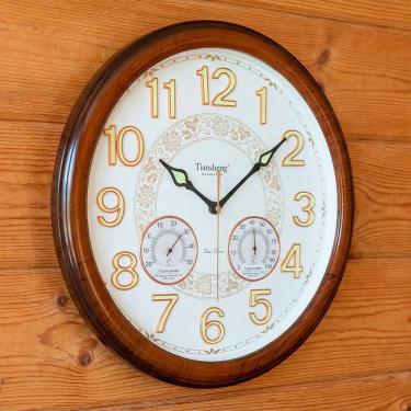 Imagem de Relógio Decorativo De Parede Com Termômetro Higrômetro 46cm