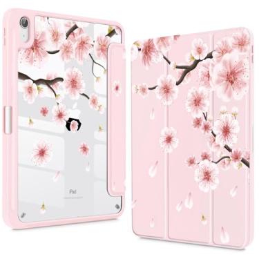 Imagem de Teryeefi Capa para iPad 10.2 de 9 gerações, suporte embutido para lápis – Suporte de proteção TPU (Poliuretano Termoplástico) para iPad 7ª/8ª/9ª capa (Cherry Blossoms) de 2021, 2020, 2019
