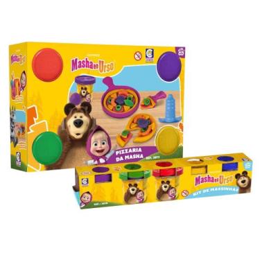 Imagem de COMP Kit Massinha de Modelar Masha e o Urso: Pizzaria da Masha + Kit c