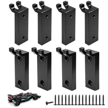 Imagem de 8 peças de ganchos de montagem de parede de corrida de Fórmula 1, serve para LEGO 42171 Mercedes-AMG F1 W14 E, conjunto de montagem de carro de corrida de desempenho, para adultos colecionáveis,