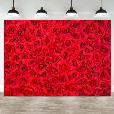 Imagem de ASDCXZ 2,1 x 1,5 m fundo de parede rosa rosa para fotografia cenário de dia dos namorados banner casamento chá de panela, decoração de aniversário, dia das mães, cabine de fotos