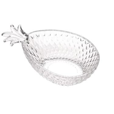 Imagem de Centro De Mesa Formato Abacaxi Vidro Incolor 25Cm - Dagia