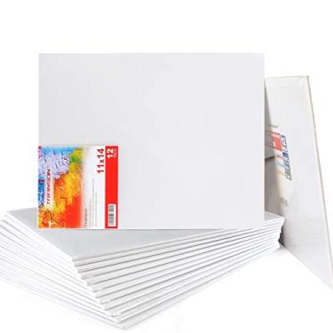 Imagem de Painel de tela para artistas Transon 9 x 12 polegadas para pintura sem ácido com primer 12 unidades..., 11"x14" Super Value 12-Pack, 1
