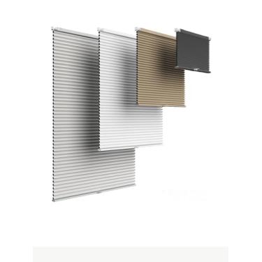 Imagem de Persianas celulares de colmeia sem fio de 3,8 cm - Persianas plissadas com filtragem de luz para casa e escritório | Tamanho personalizado, fácil instalação (serve para janelas/portas, berçário