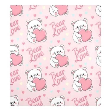 Imagem de Blueangle Capa de ímã de máquina de lavar louça ursos brancos Dia dos Namorados, decoração da capa frontal da máquina de lavar louça, adesivos de eletrodomésticos, adesivos de eletrodomésticos, 58 cm