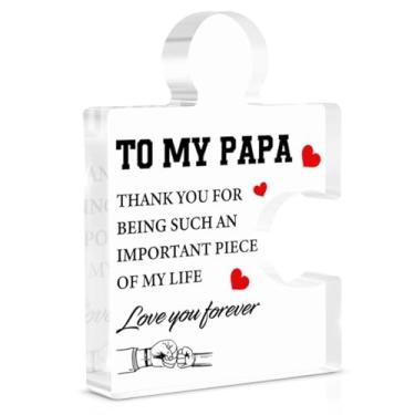 Imagem de Presentes de papai espanhol da filha e filho, presentes para o pai em espanhol Natal aniversário dia del padre regalos, decoração de placa acrílica Regalo Para Papa