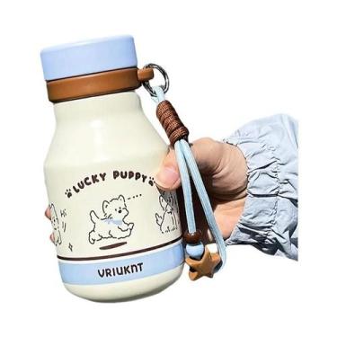 Imagem de Garrafa Térmica De Aço Inoxidável De 470ml Com Cordão, Fresca, Bonita 