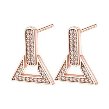 Imagem de Brincos De Argola Em Prata Esterlina 925 Com Zircônia Brilhante Em For