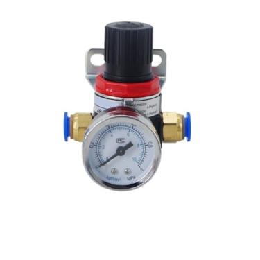 Imagem de AR2000 G1/4 Mini regulador de pressão de ar ajustável válvula redutora pneumática com medidor para compressor AR1500 BR3000 BR4000 10bar (AR2000-8MM)