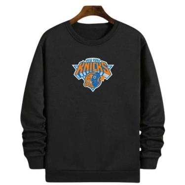 Imagem de Blusa Moletom Gola Basquete New York Knickss 2020 Basketball - Loja Wh