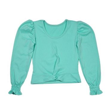 Imagem de Blusa Infantil Manga Longa Cropped Mini Diva Blogueira Moda - 2L Kids,