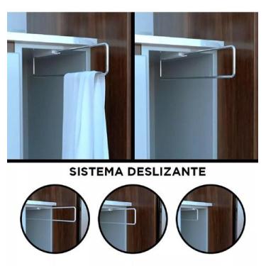 Imagem de Suporte Aramado Organizador Porta Pano De Prato E Toalha Deslizante - 