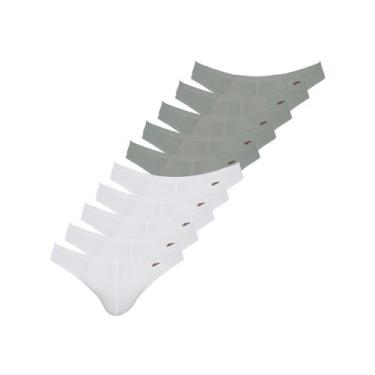 Imagem de Kit com 10 Cuecas Slip Zorba 772 Colorido, Branco, GG