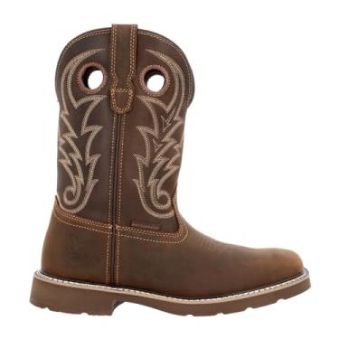 Imagem de Georgia Boot Bota de trabalho Core 37 Western 28 cm bico de aço à prova d'água, Marrom, 14 Wide