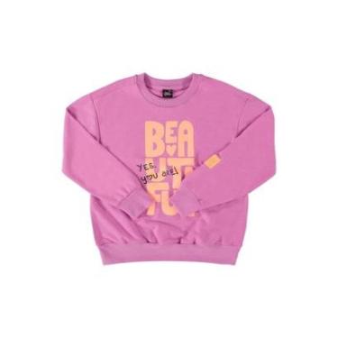 Imagem de Blusão Oversize em Moletom Juvenil Gloss-Feminino