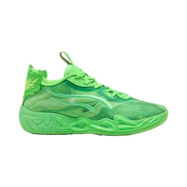 Imagem de PUMA Tênis de basquete masculino X Lamelo Ball Mb.04 Lo Team - Preto, Verde-claro/cintilante verde-claro, 45