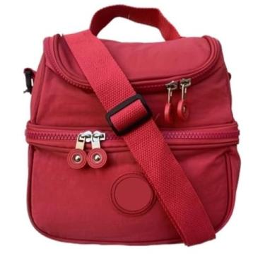 Imagem de Bolsa Térmica Feminina Masculina Lancheira Com Alça Porta Marmita Trabalho Escola(Rosa 2)