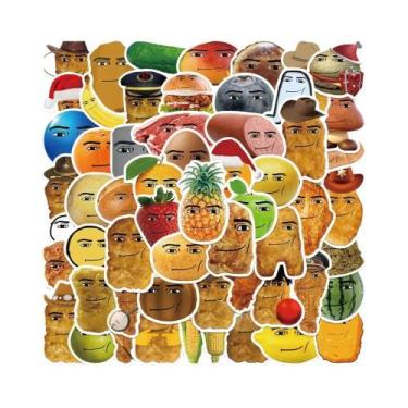 Imagem de Adesivos De Rosto Fofos Do Roblox 50 Peças Meme De Nugget De Frango De