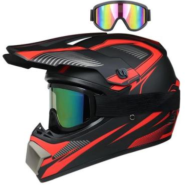 Imagem de Capacete Infantil Off-Road para Motocross, Cross Bike e Downhill (DH),