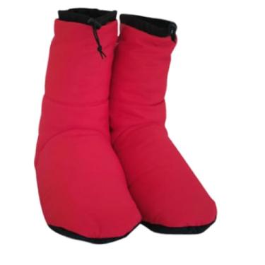 Imagem de UGPLM Botinhas de inverno unissex, meias quentinhas e aconchegantes para barraca, saco de dormir, camping e atividades ao ar livre, Red L