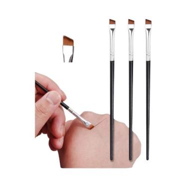 Imagem de Pincel De Delineador Líquido Ultra Fino Gold Sickle 3PC Com Ponta Em F