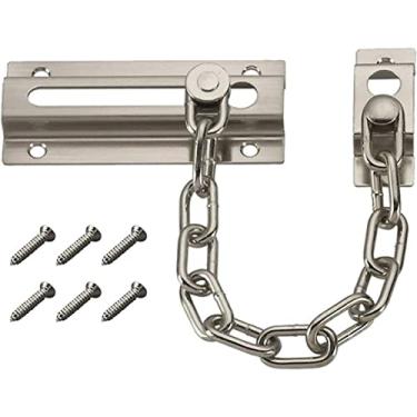 Imagem de Corrente de segurança de porta, trava de porta, trava de segurança para casa, guarda de porta, corrente de segurança antifurto, corrente de porta, trava de porta, fechadura de ferragem