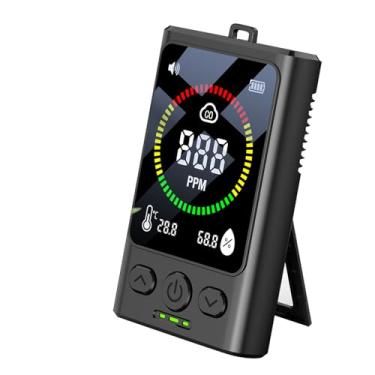Imagem de Jectse Monitor de Qualidade do Ar Interno, Testador de Umidade e Temperatura de CO2 Com Tela Colorida HD Retroiluminada e Detecção Convectiva para Acampamento Em Escritórios Domésticos