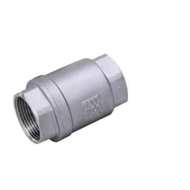 Imagem de 1/10.2 cm 3/20.3 cm 1/5.1 cm 2.5 cm 3/10.2 cm 5.1 cm SS304 Vertical Lift in Line Spring Check Valve DN8 DN10 DN15 DN20 DN25 DN32 DN40 DN50(2.5 cm)