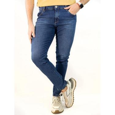 Imagem de Calça Jeans Masculina Skinny Azul Médio Algodão Anticorpus-Masculino