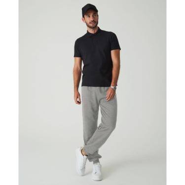 Imagem de Calça Básica Masculina Em Moletom Flanelado Cinza - PP-Masculino