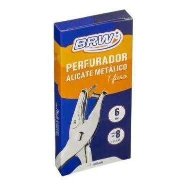 Imagem de Perfurador de papel 01 furo redondo 6mm 01un - BRW