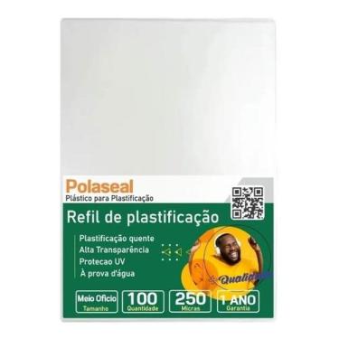 Imagem de Polaseal Para Plastificação Meio Ofício 170x226x0,10 100un - Cassmar 