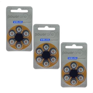 Imagem de 18 Pilhas Baterias 312 Pr41 Aparelho Auditivo Extra Power One