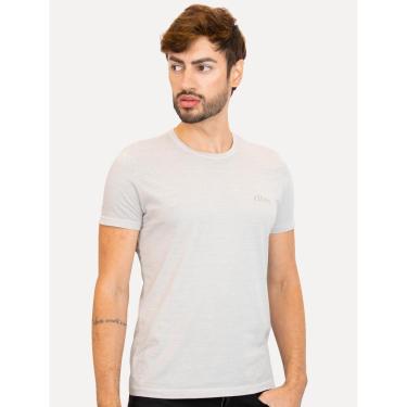 Imagem de Camiseta Ellus Masculina Cotton Fine Grunge Gothic Classic Cinza Claro-Masculino