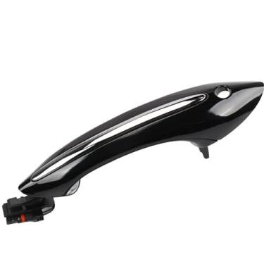 Imagem de Maçaneta de suporte para porta de carro adequada para BMW F02 F10 F06 F07 Carro Exterior Conforto Acesso Maçaneta de porta de substituição sem chave (cinza escuro)