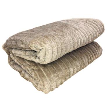 Imagem de Cobertor Manta Casal Corttex Luster Microfibra Design Canelado Toque M