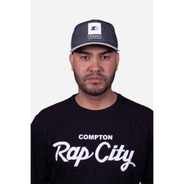 Imagem de Boné Aba Curva Collab Starter X Compton Click Ninety9 Cinza-Unissex