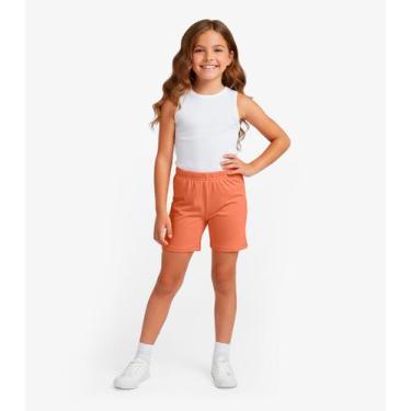 Imagem de Bermuda Ciclista Infantil Básica Soletex Marrom, 6, Marrom