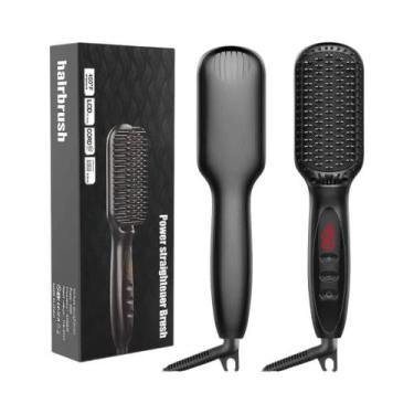 Imagem de Escova Alisadora De Barba Masculina Com Aquecimento Rápido E Modelador